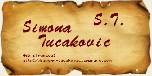 Simona Tucaković vizit kartica